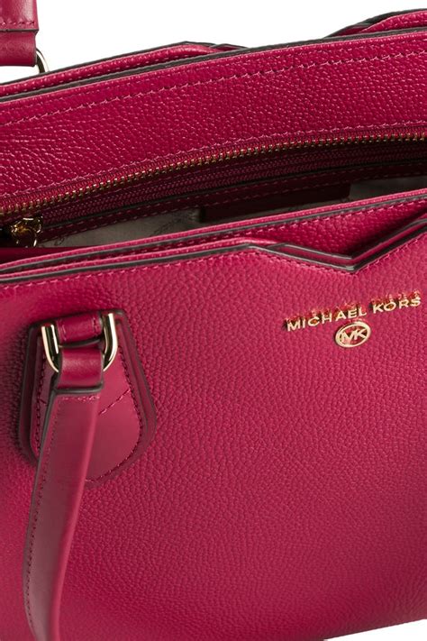 michael kors tasche beere|Michael Kors opened satchel purse.